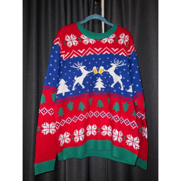 Ugly Christmas Sweater Xmas Size Large - Picture 1 of 3